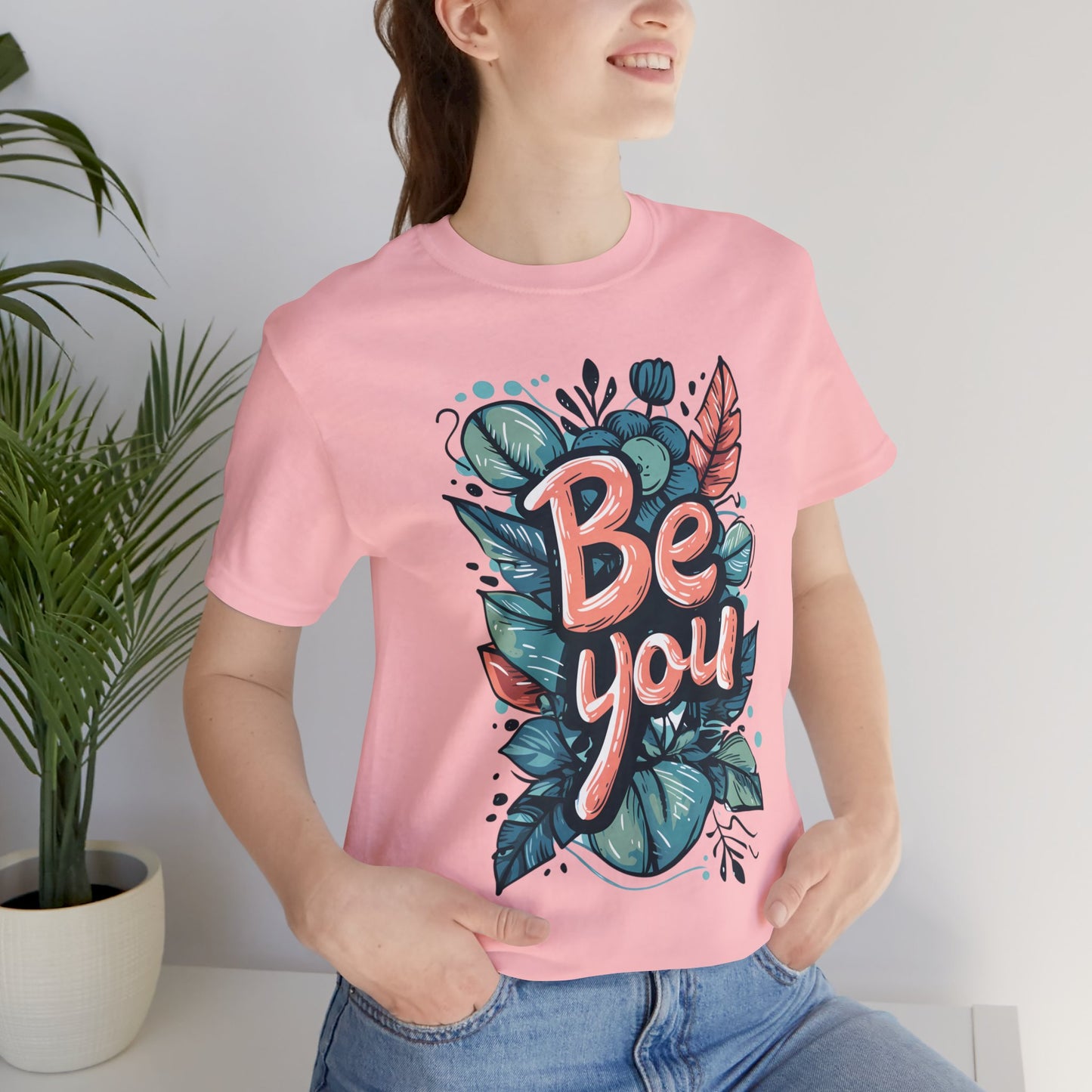 Leaves Be you - Unisex T-shirt - T-Shirt - The Lucky Wombat