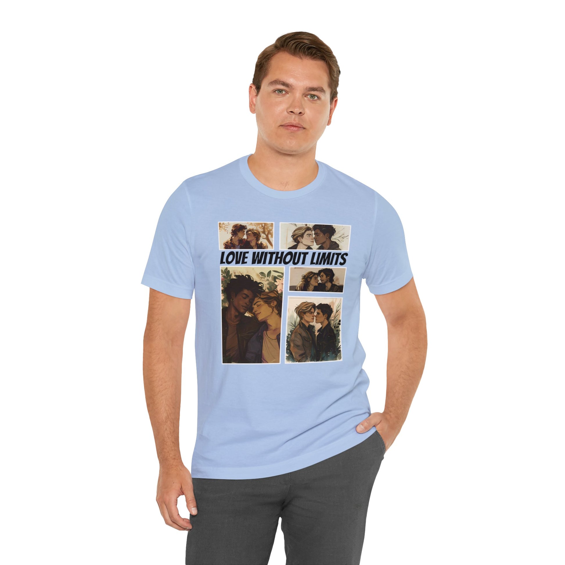 Love Without Limits - Boys - Unisex T-Shirt - T-Shirt - Baby Blue The Lucky Wombat