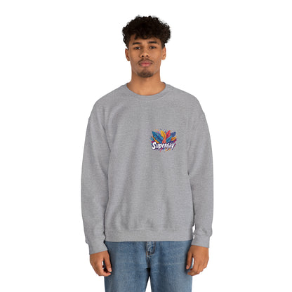 Supergay | heart - side print - Unisex Sweatshirt - Sweatshirt - The Lucky Wombat