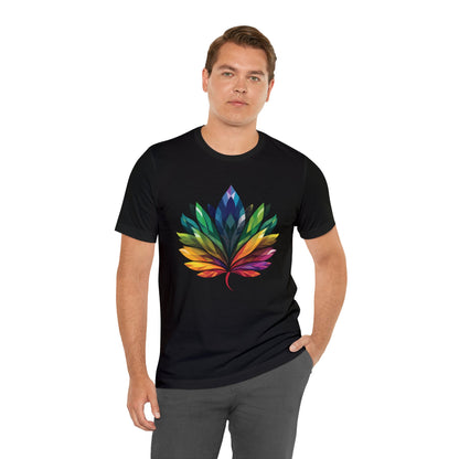 Rainbow-coloured Leaf - Unisex T-shirt