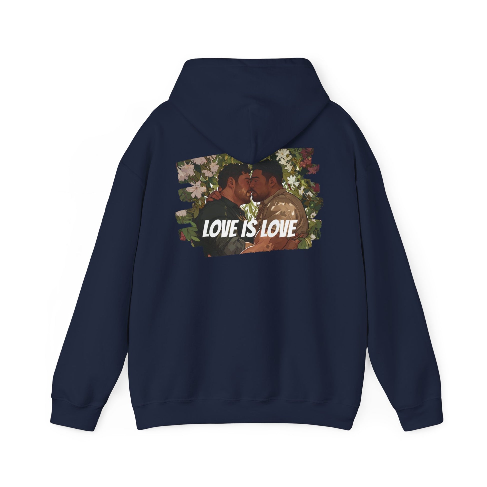Love Is Love - Bears - Unisex Hoodie - Hoodie - Heather Navy - The Lucky Wombat