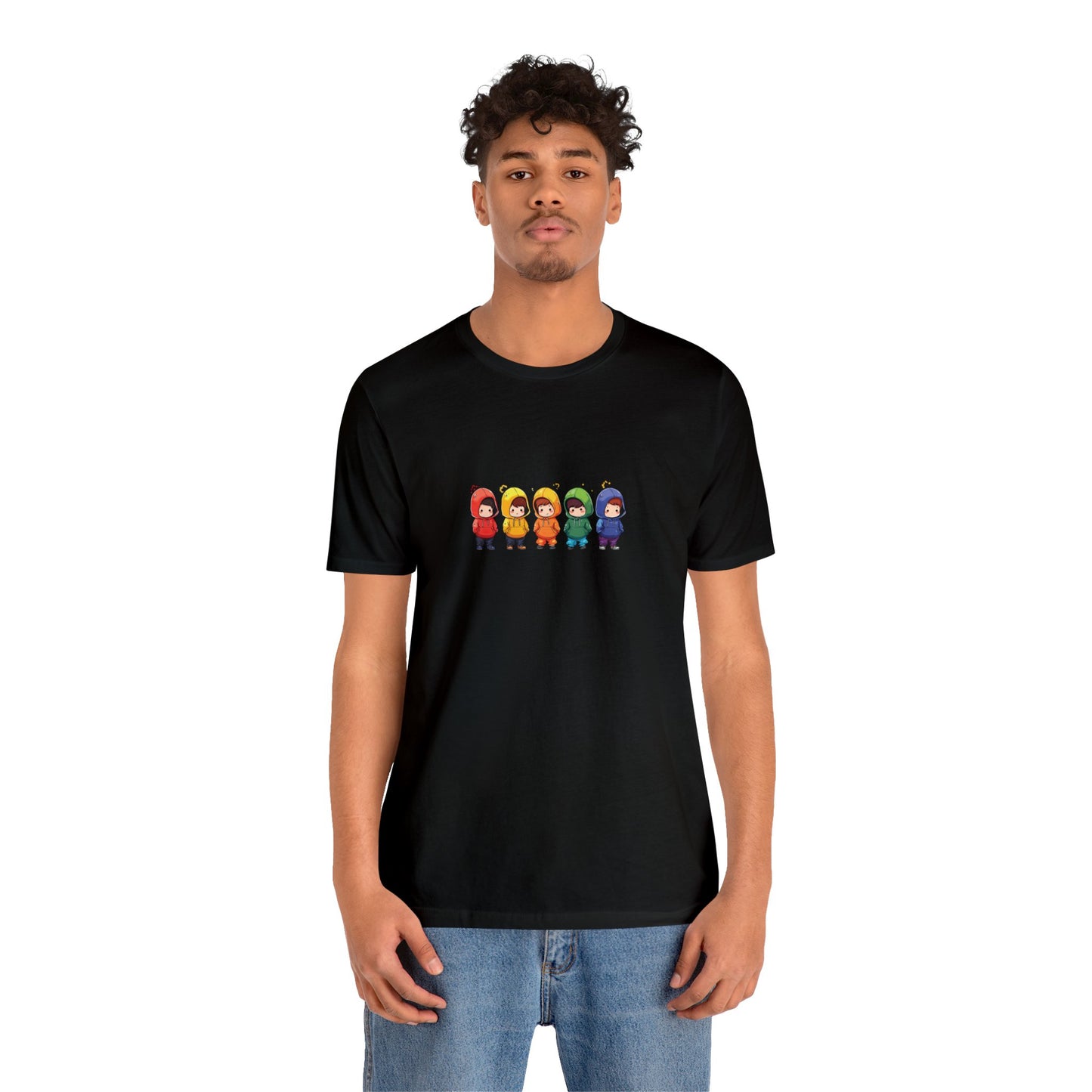 Cutties in Hoodies - Unisex T-Shirt - T-Shirt - Black - The Lucky Wombat