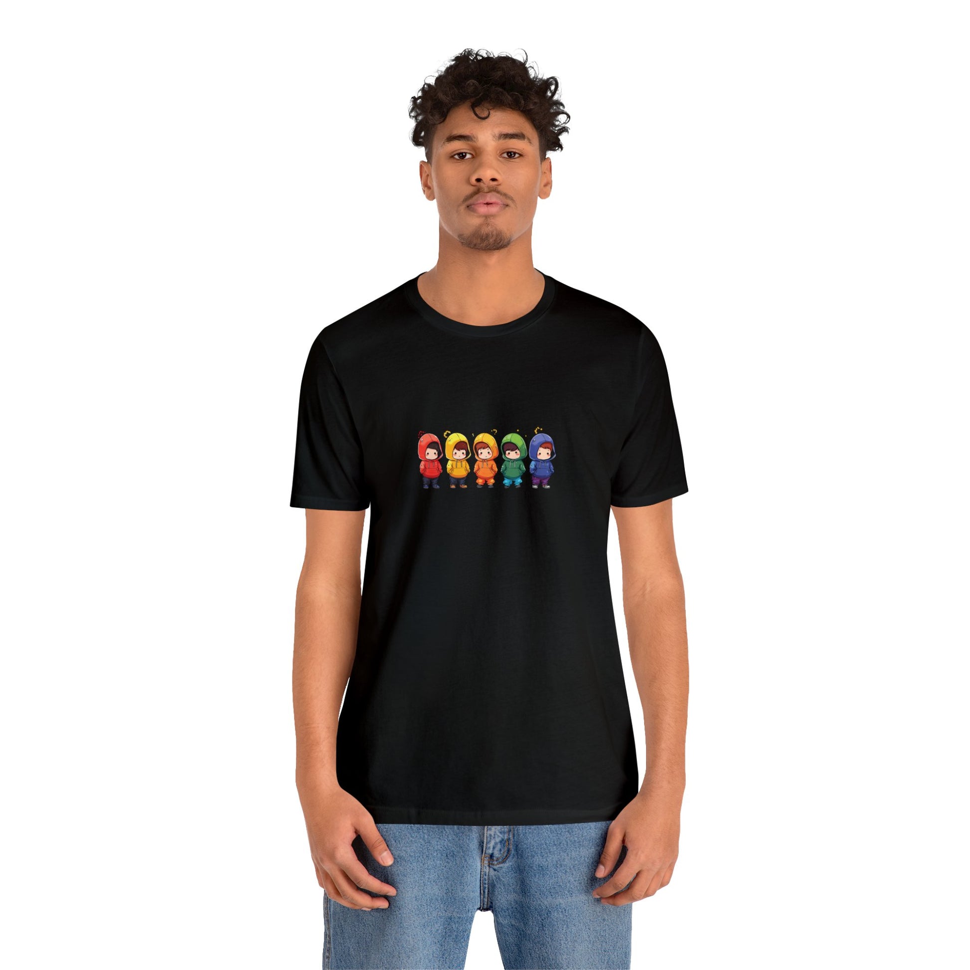 Cutties in Hoodies - Unisex T-Shirt - T-Shirt - Black - The Lucky Wombat