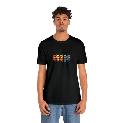 Cutties in Hoodies - Unisex T-Shirt - T-Shirt - Black - The Lucky Wombat