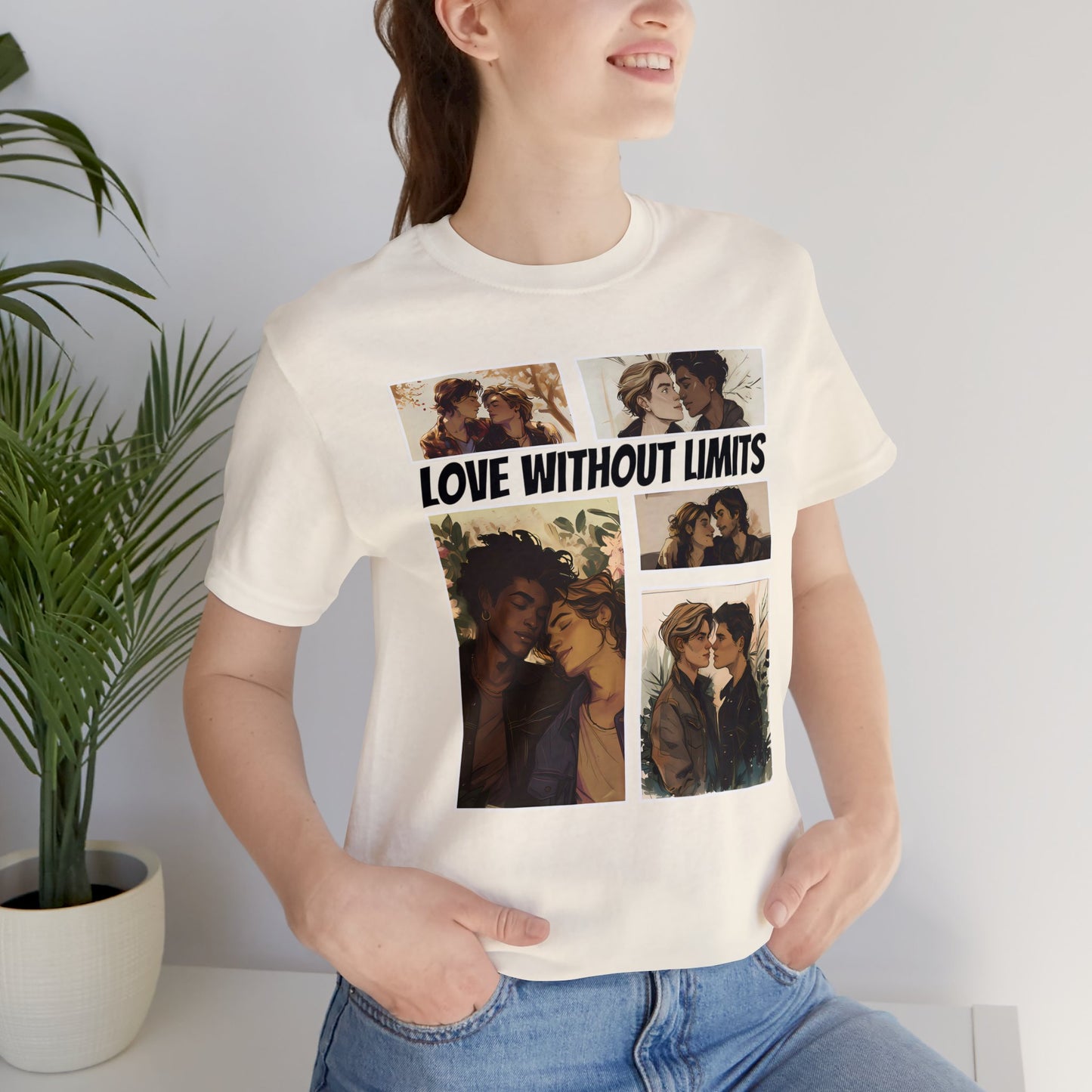 Love Without Limits - Boys - Unisex T-Shirt - T-Shirt - Natural The Lucky Wombat