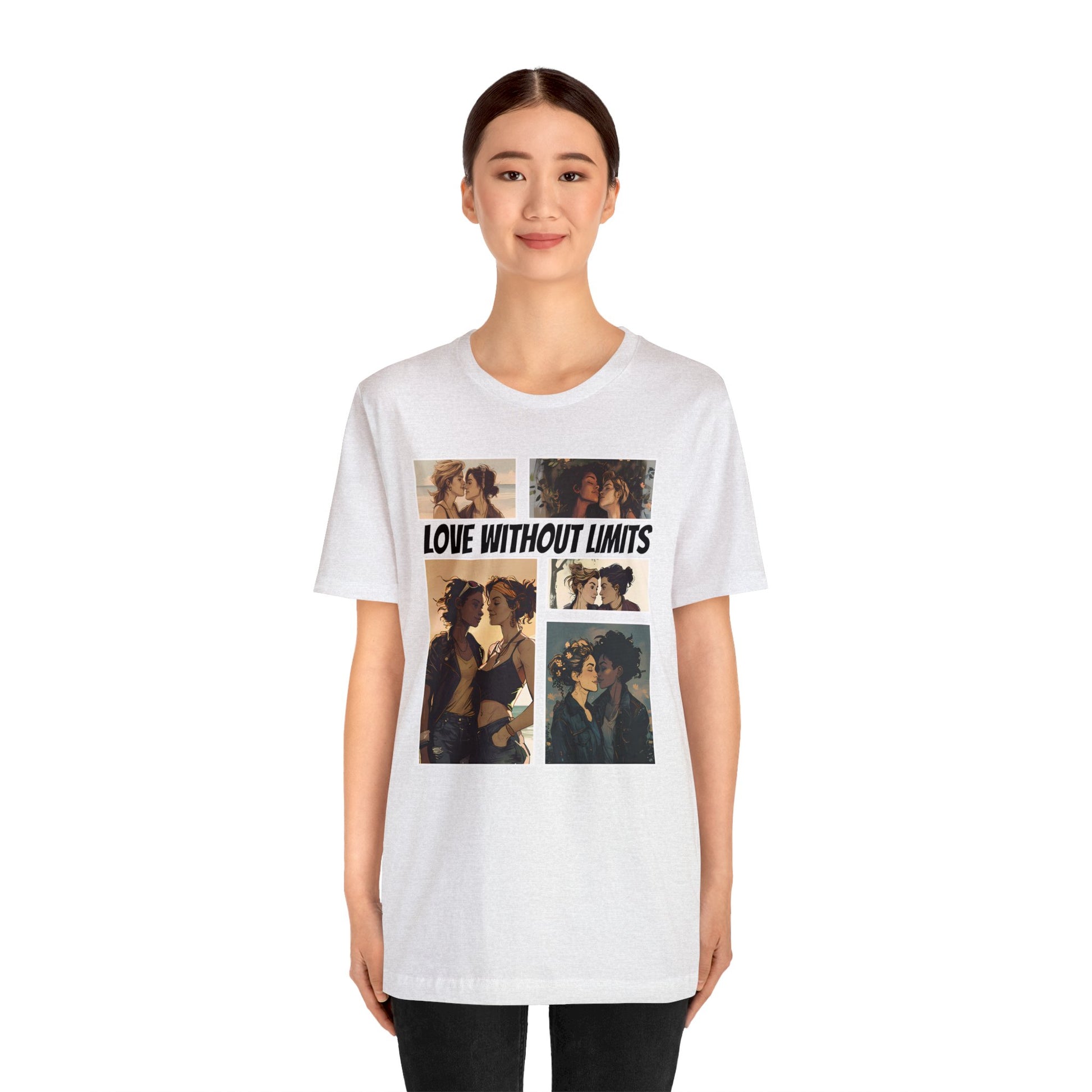 Love Without Limits - Girls - Unisex T-Shirt - T-Shirt - Ash - | The Lucky Wombat