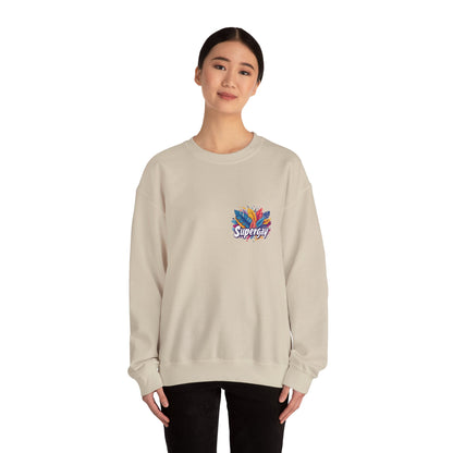 Supergay | heart - side print - Unisex Sweatshirt - Sweatshirt - The Lucky Wombat