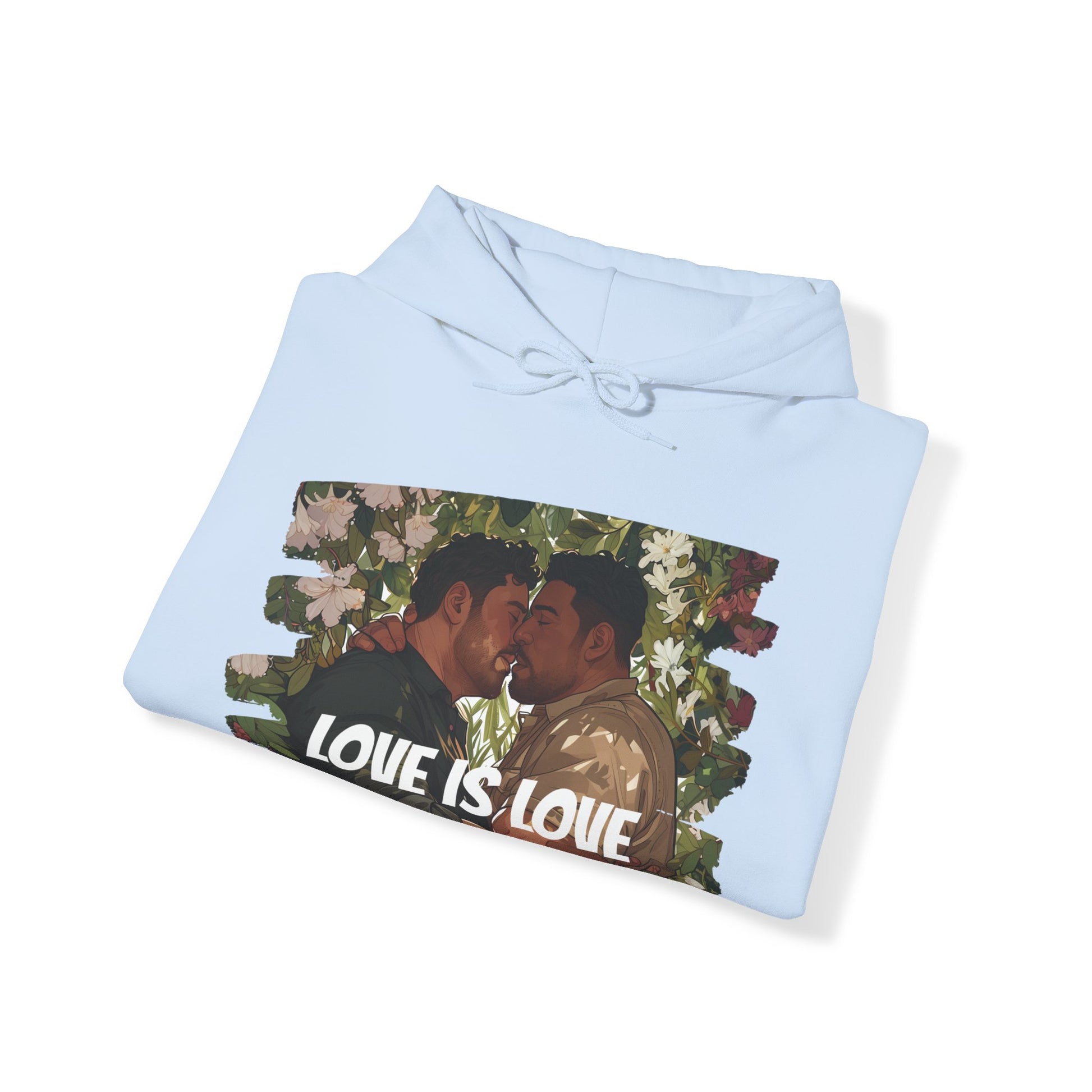 Love Is Love - Bears - Unisex Hoodie - Hoodie - Heather Navy - The Lucky Wombat