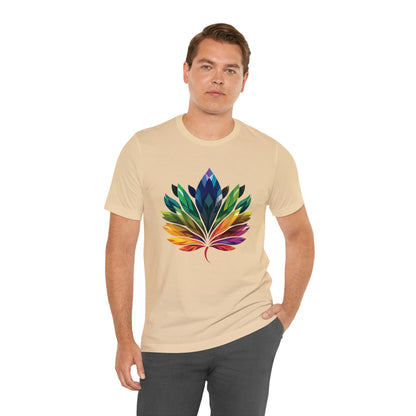 Rainbow-coloured Leaf - Unisex T-shirt