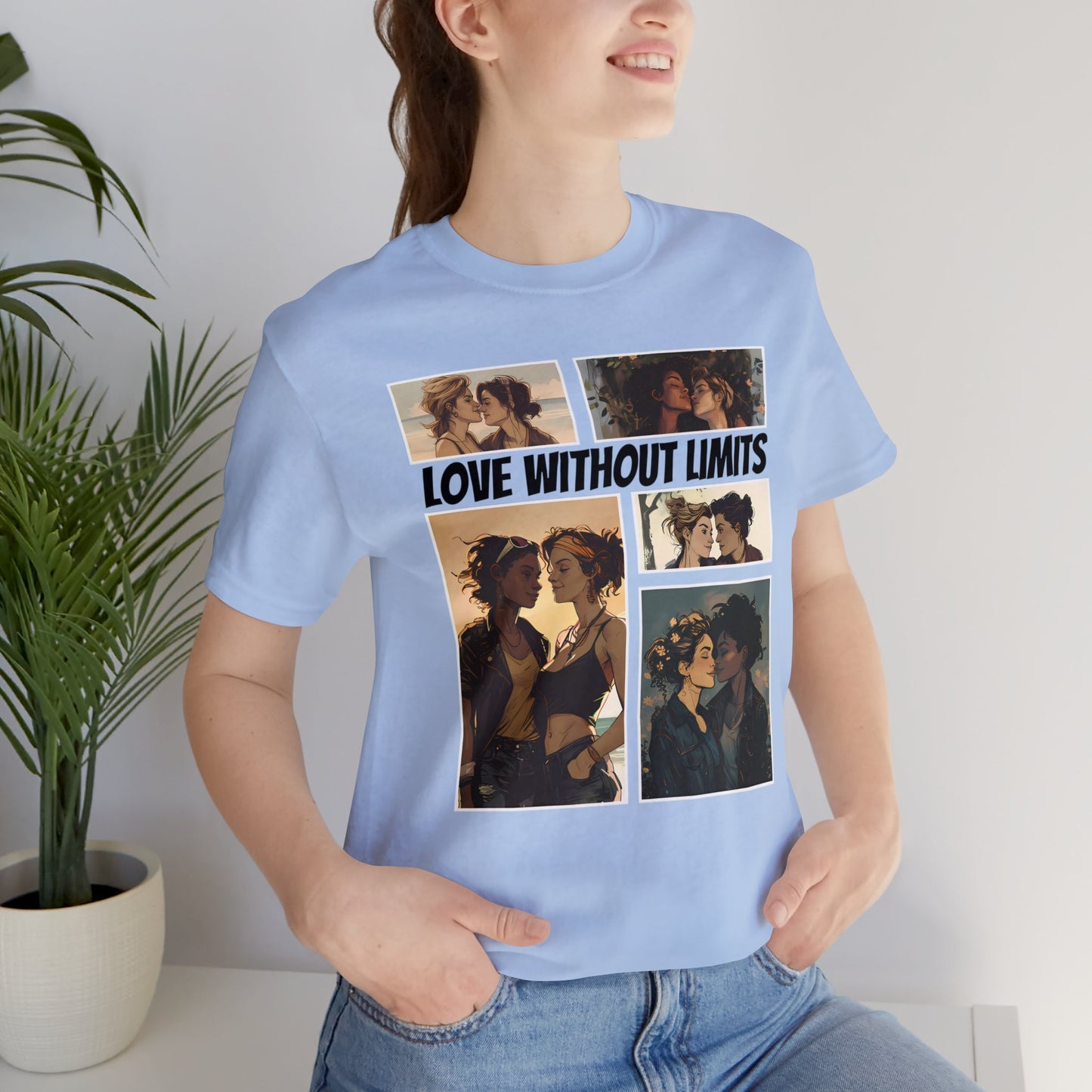 Love Without Limits - Girls - Unisex T-Shirt - T-Shirt - Baby Blue - | The Lucky Wombat