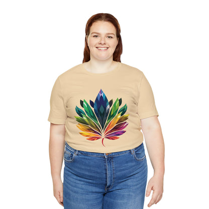 Rainbow-coloured Leaf - Unisex T-shirt