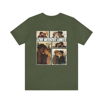 Love Without Limits - Boys - Unisex T-Shirt - T-Shirt - Military Green The Lucky Wombat