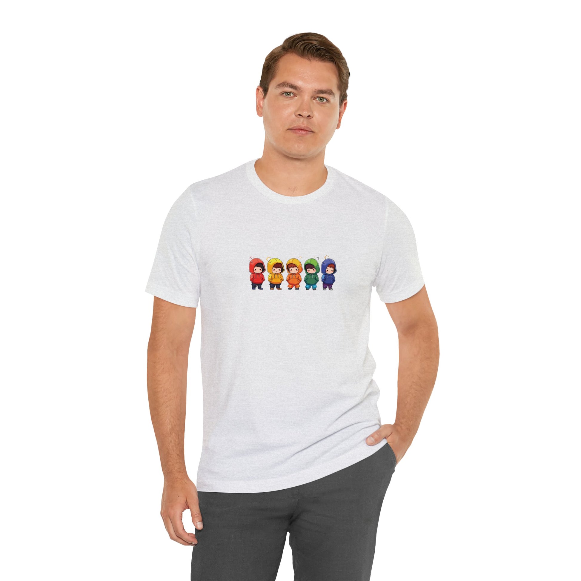 Cutties in Hoodies - Unisex T-Shirt - T-Shirt - Ash - The Lucky Wombat