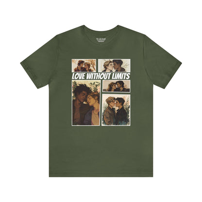 Love Without Limits - Boys - Unisex T-Shirt - T-Shirt - Military Green The Lucky Wombat