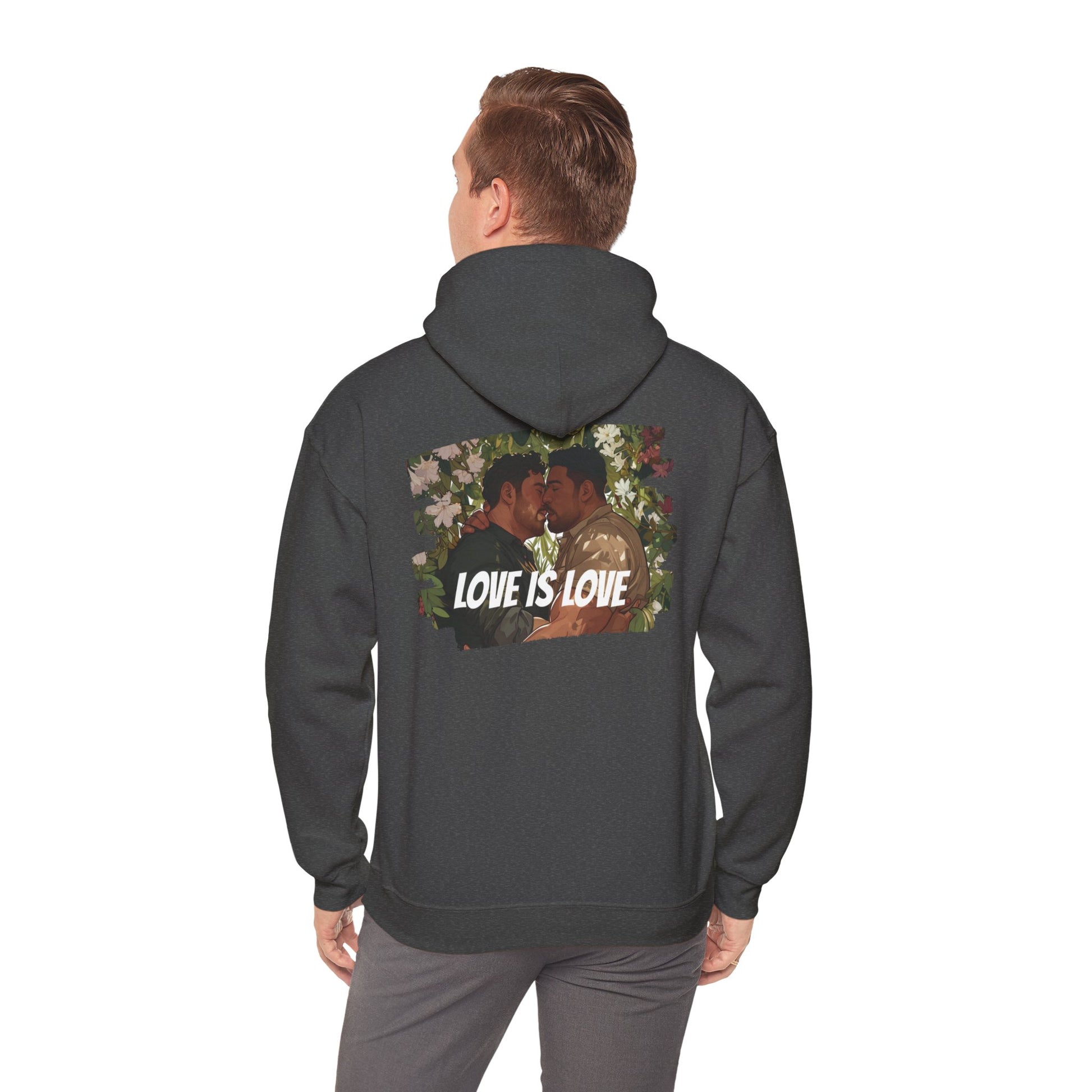 Love Is Love - Bears - Unisex Hoodie - Hoodie - Heather Navy - The Lucky Wombat