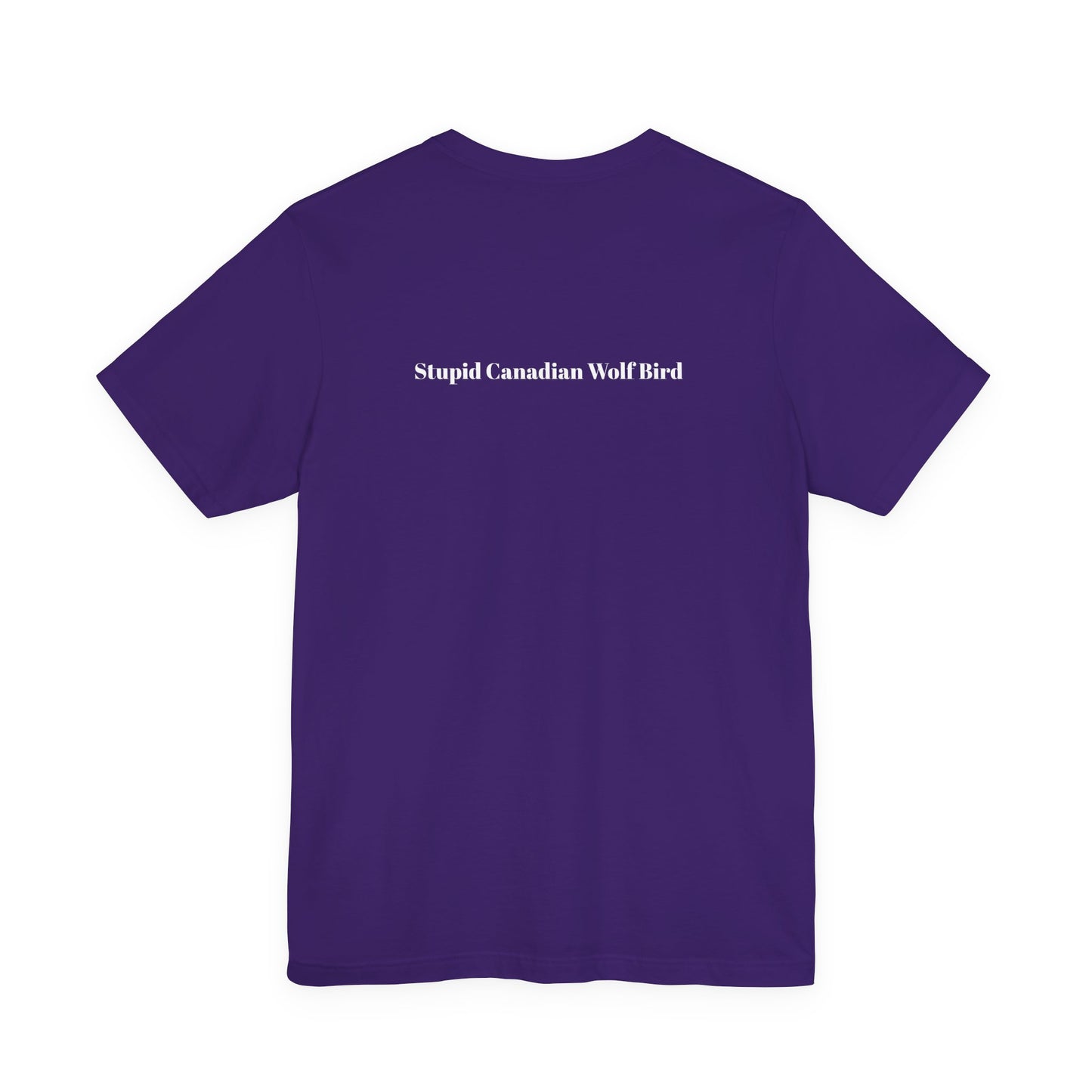 Stupid Canadian Wolf Bird T-Shirt - Minimal Statement Apparel