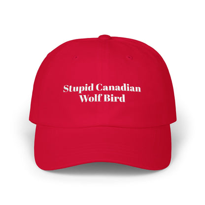 Stupid Canadian Wolf Bird Classic Cap