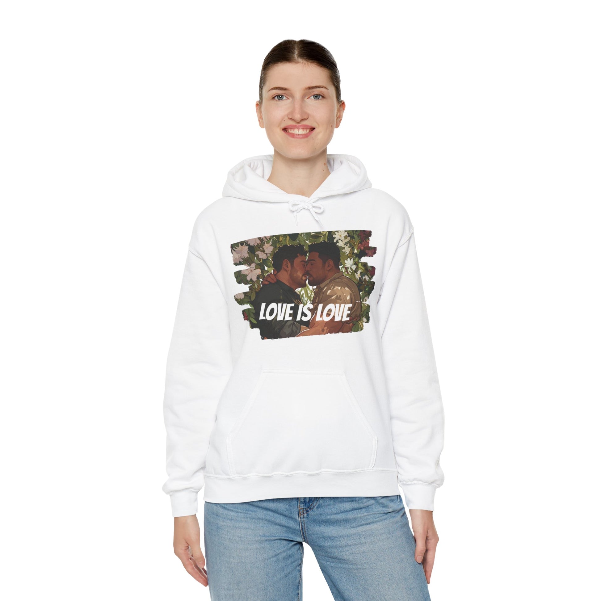 Love Is Love - Bears - Unisex Hoodie - Hoodie - Heather Navy - The Lucky Wombat