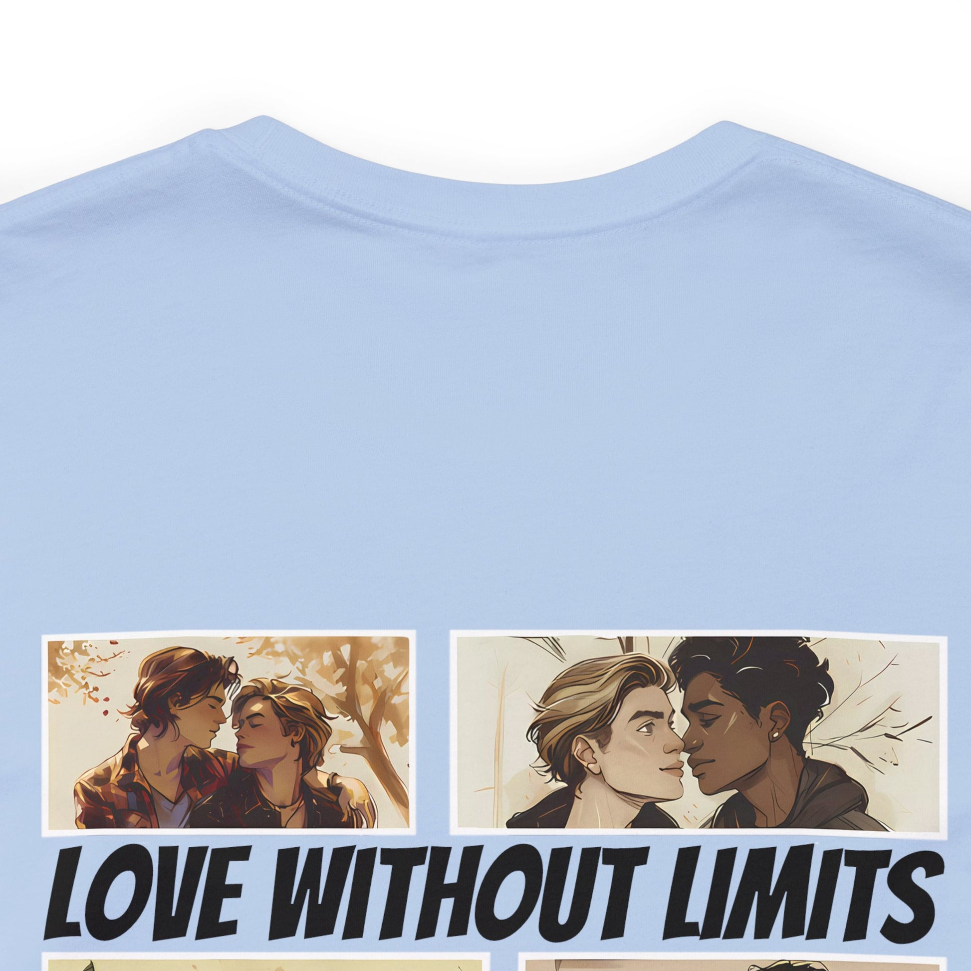 Love Without Limits - Boys - Unisex T-Shirt - T-Shirt - Baby Blue The Lucky Wombat
