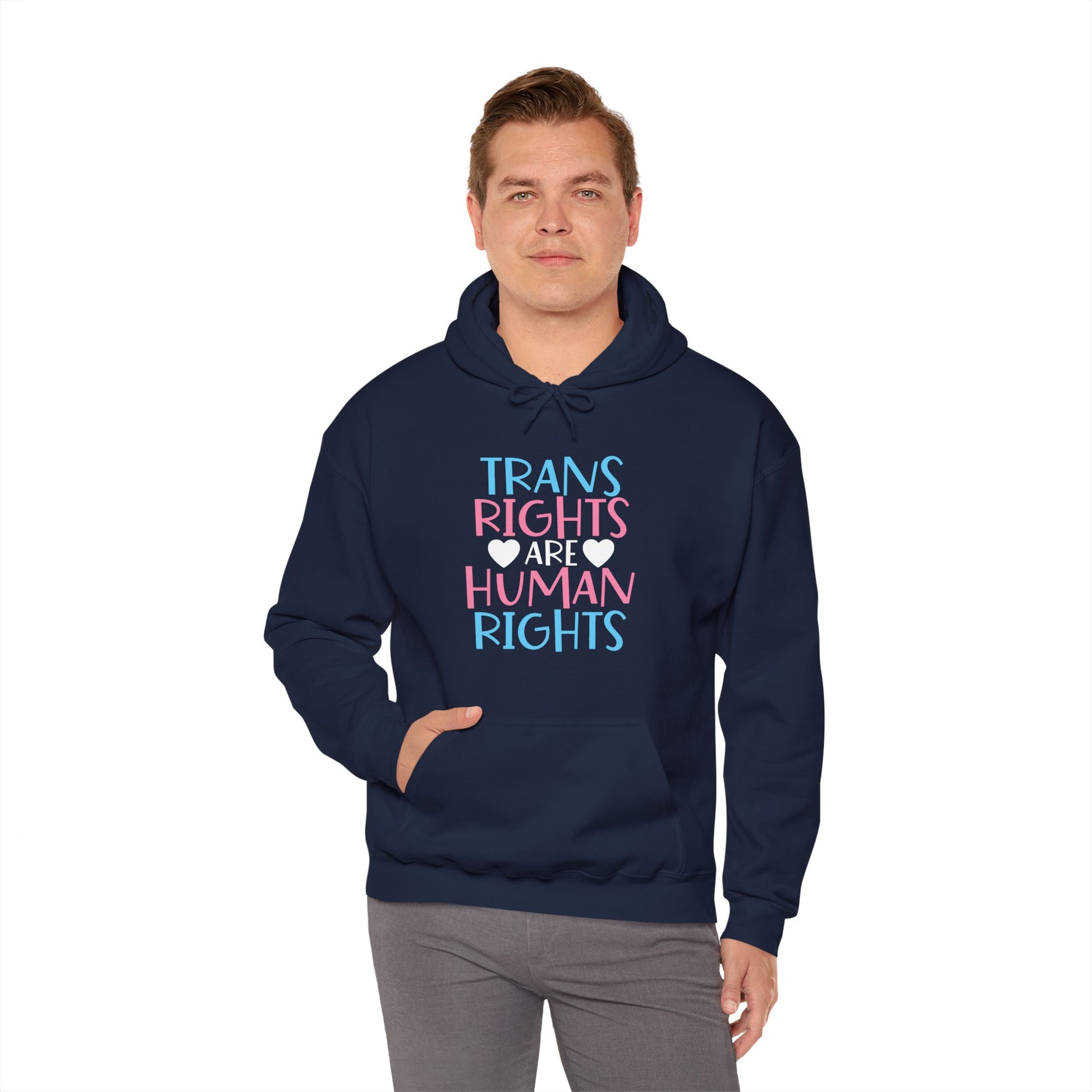 Trans Rights are Human Rights Hoodie - Hoodie - The Lucky Wombat