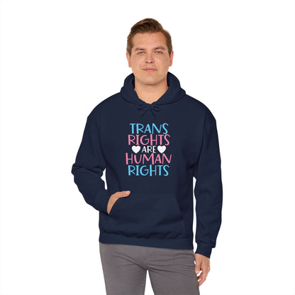 Trans Rights are Human Rights Hoodie - Hoodie - The Lucky Wombat