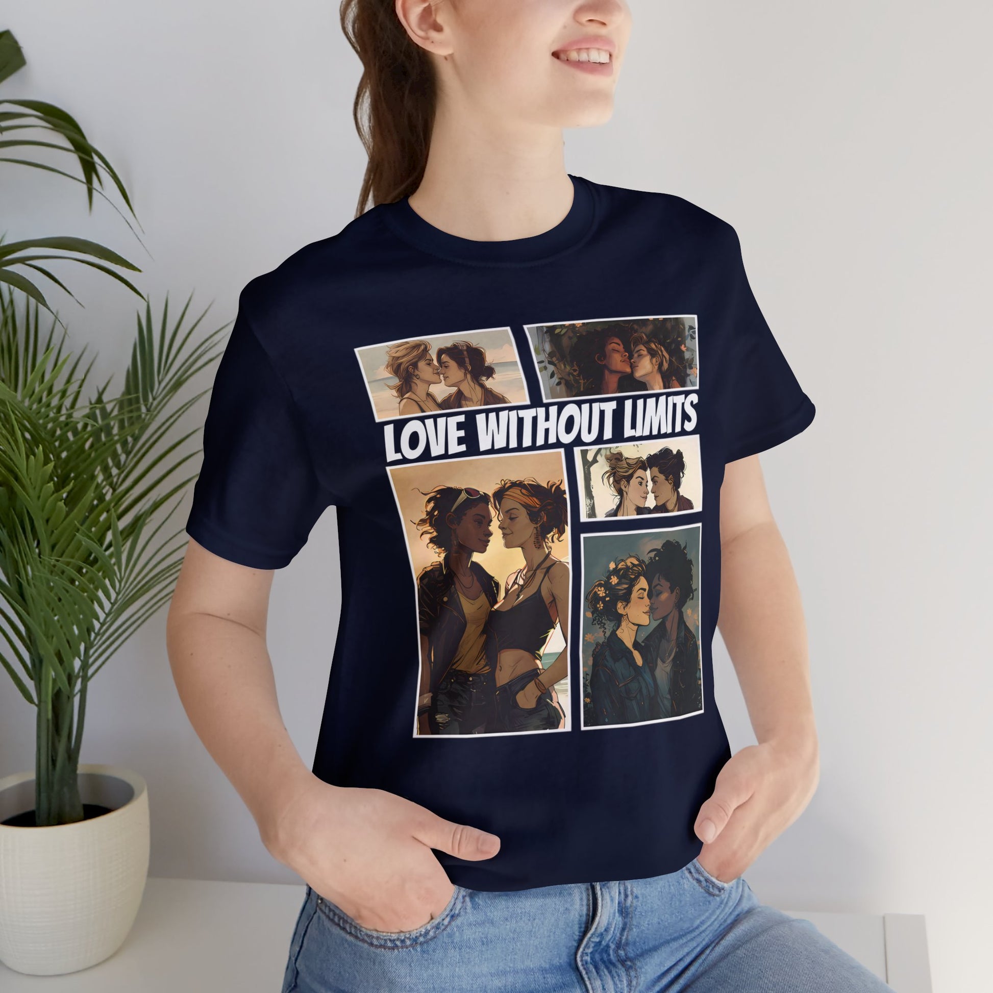 Love Without Limits - Girls - Unisex T-Shirt - T-Shirt - Navy - | The Lucky Wombat