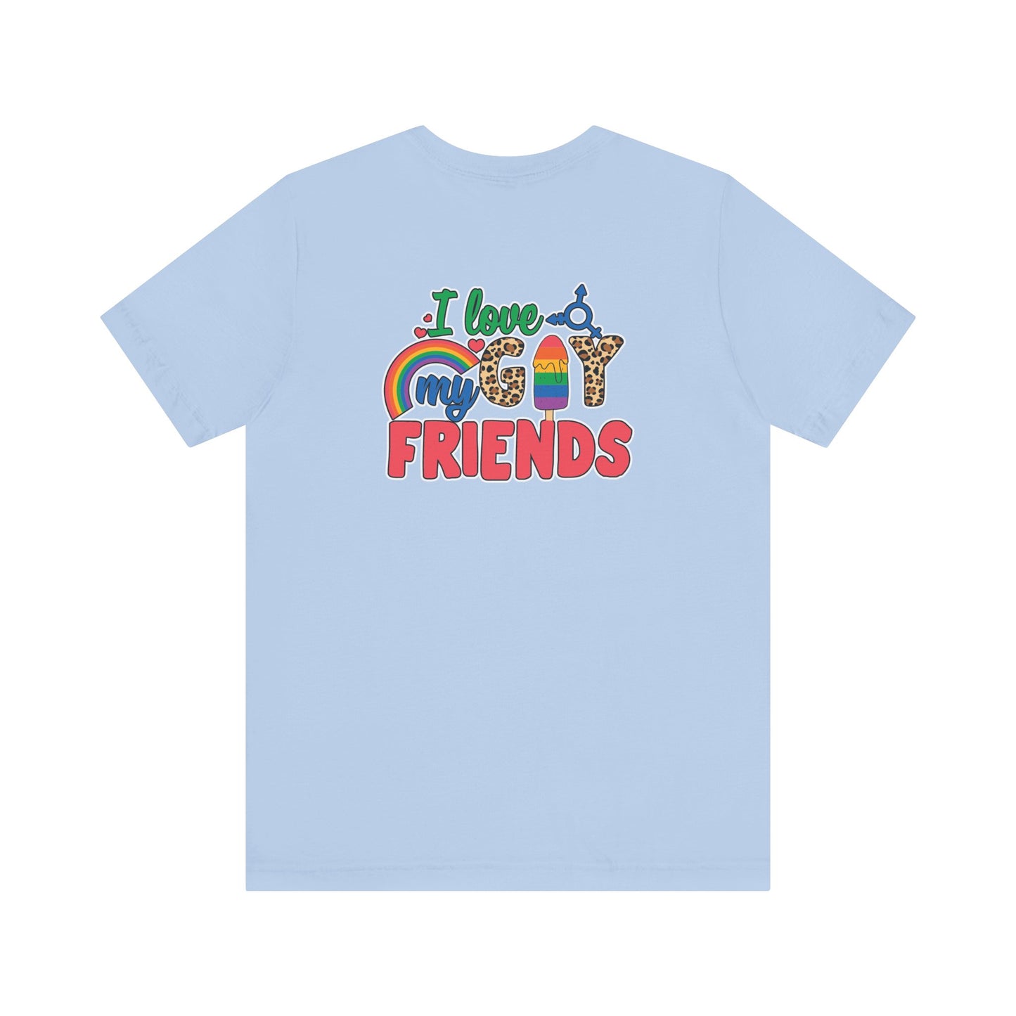 I Love My Gay Friends T-shirt - T-Shirt - Black The Lucky Wombat