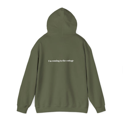 I'm Coming to the Cottage Hoodie - Cozy 'I'm Coming to the Cottage' Quote Hoodie
