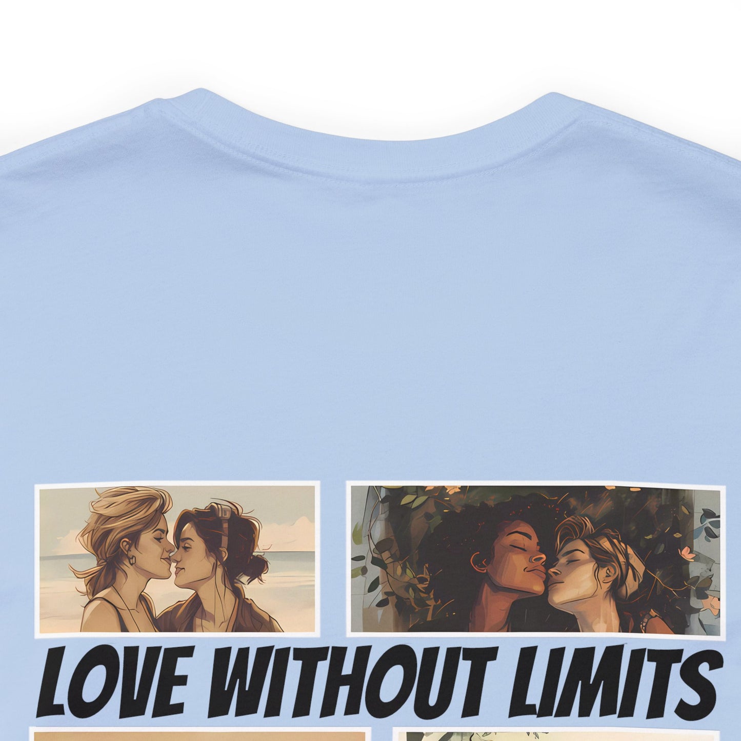 Love Without Limits - Girls - Unisex T-Shirt - T-Shirt - Baby Blue - | The Lucky Wombat