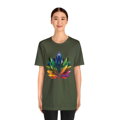 Rainbow-coloured Leaf - Unisex T-shirt