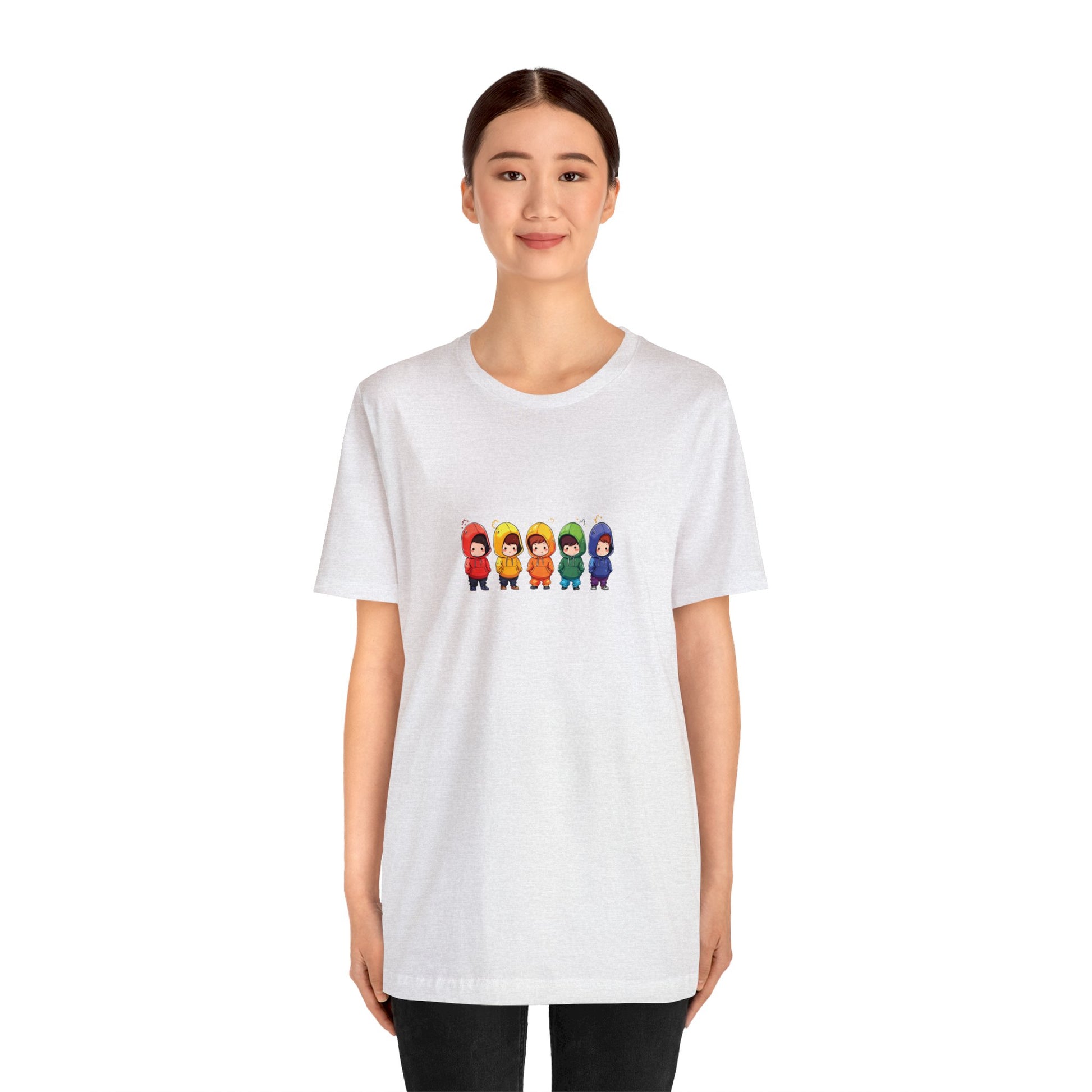 Cutties in Hoodies - Unisex T-Shirt - T-Shirt - Ash - The Lucky Wombat