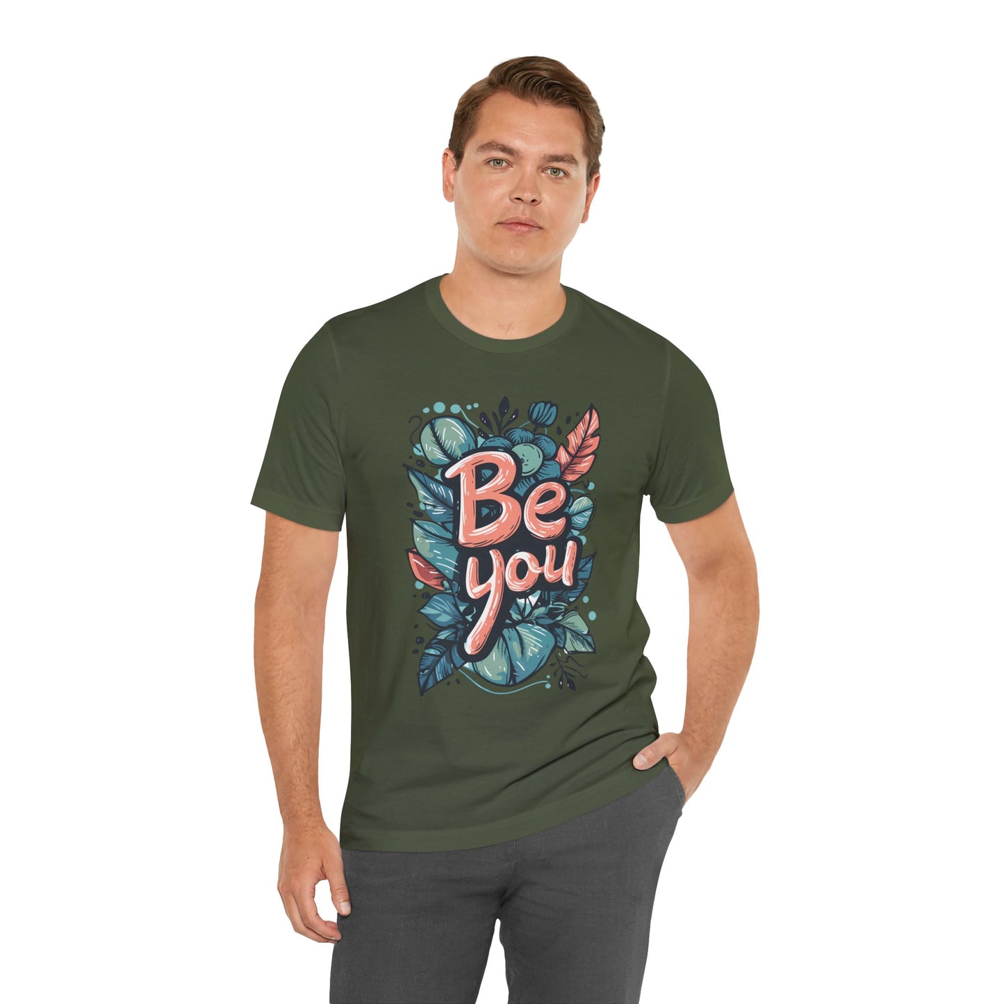 Leaves Be you - Unisex T-shirt - T-Shirt - The Lucky Wombat