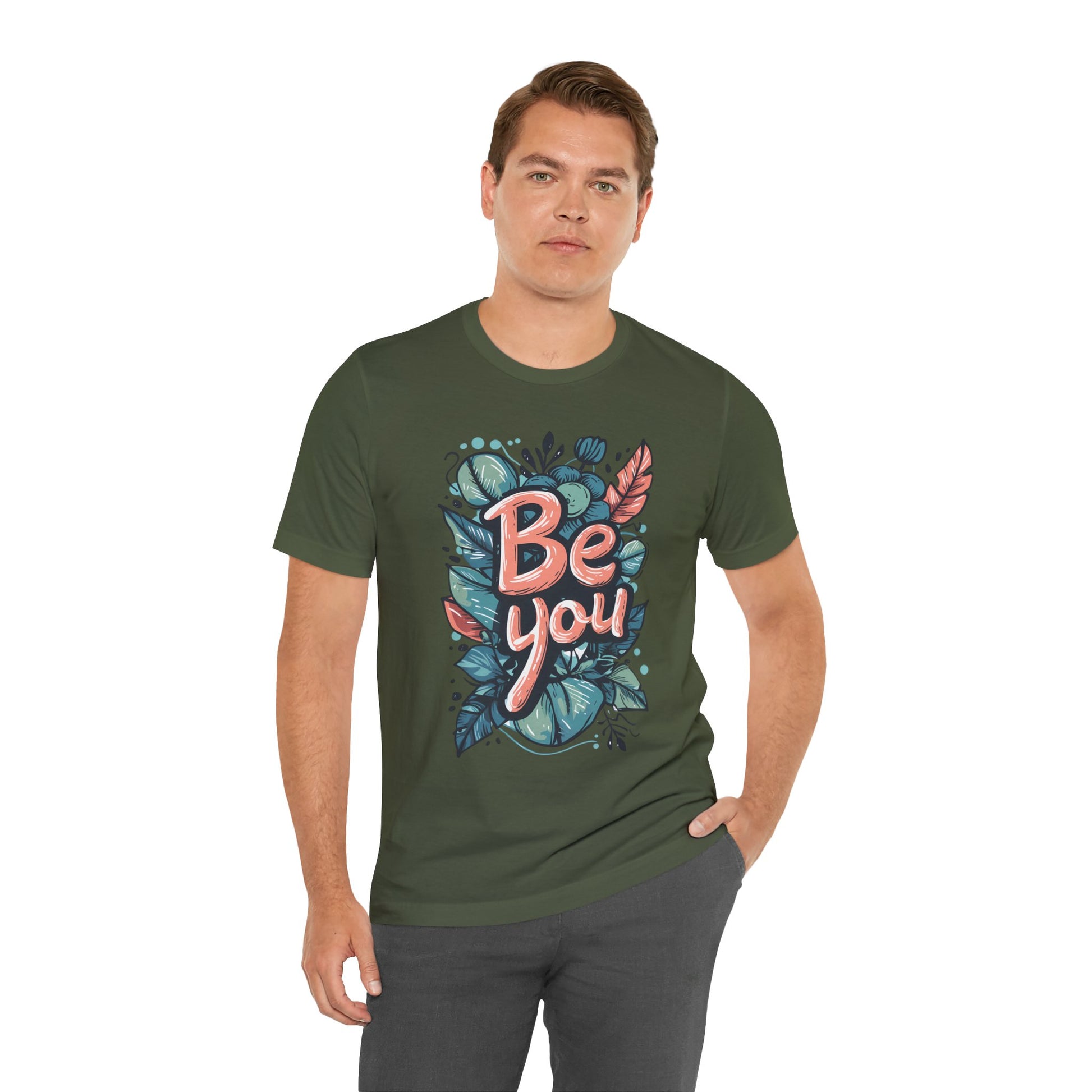 Leaves Be you - Unisex T-shirt - T-Shirt - The Lucky Wombat