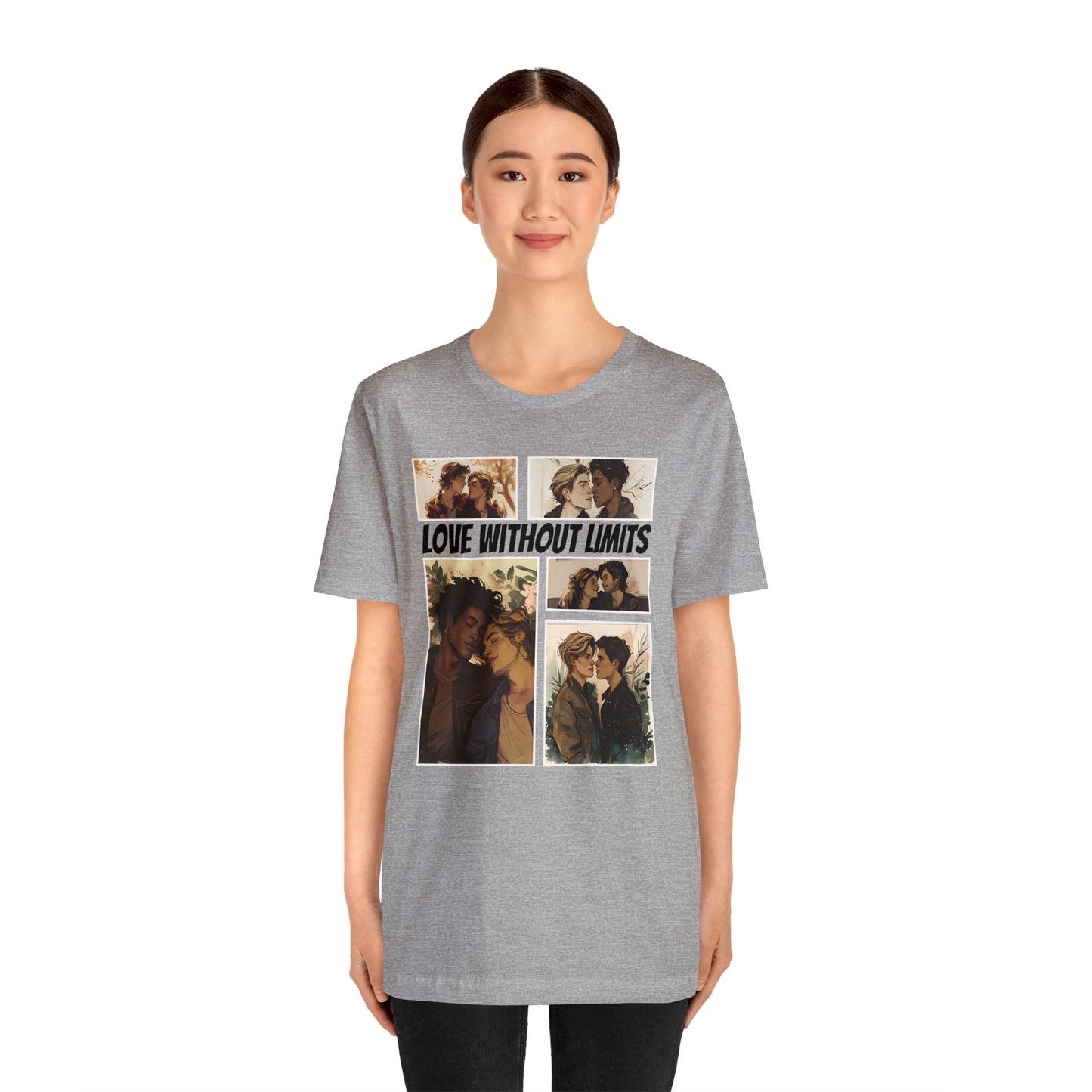 Love Without Limits - Boys - Unisex T-Shirt - T-Shirt - Athletic Heather The Lucky Wombat