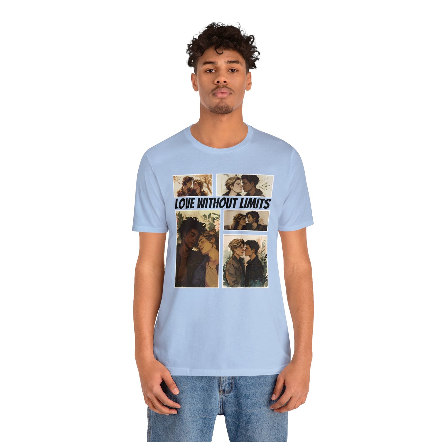 Love Without Limits - Boys - Unisex T-Shirt - T-Shirt - Baby Blue The Lucky Wombat