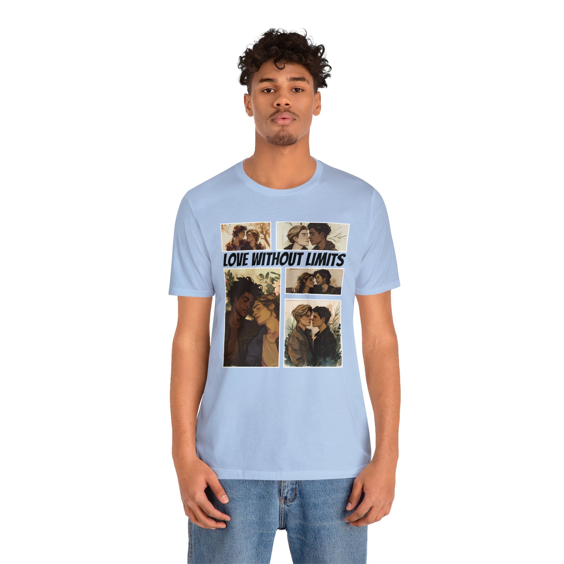 Love Without Limits - Boys - Unisex T-Shirt - T-Shirt - Baby Blue The Lucky Wombat
