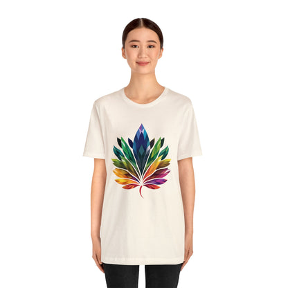 Rainbow-coloured Leaf - Unisex T-shirt