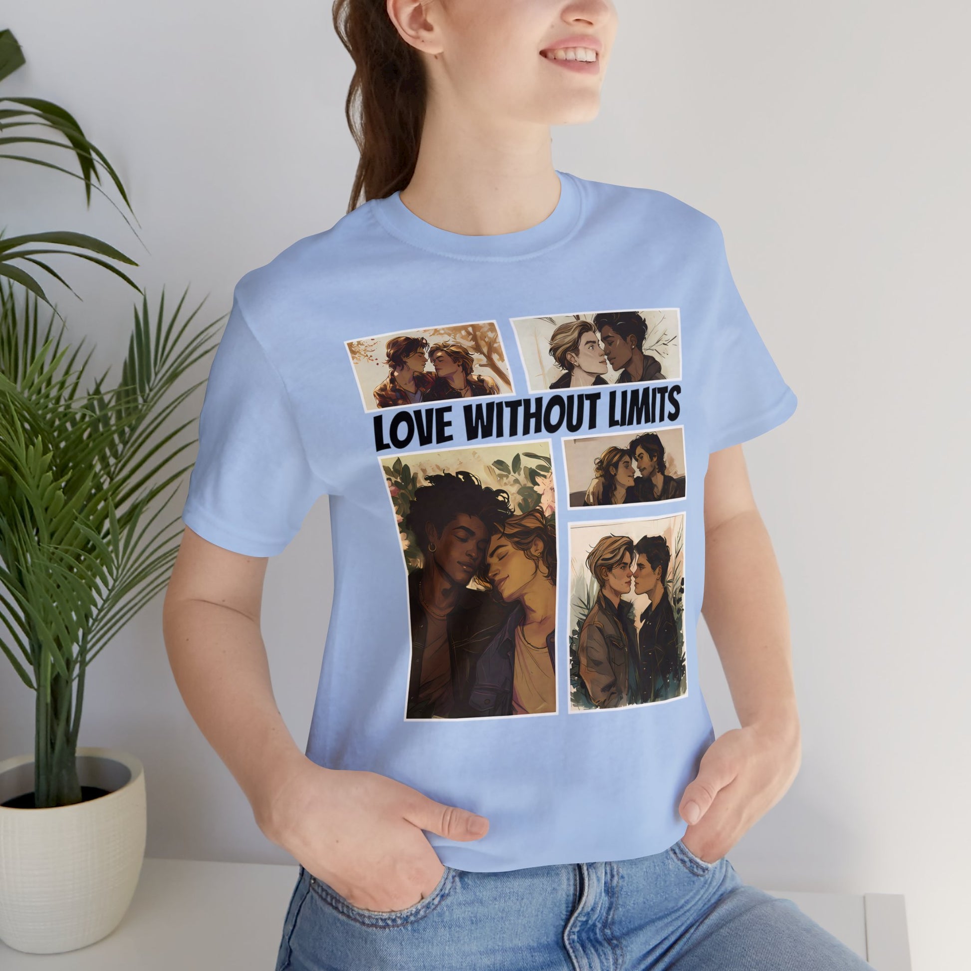 Love Without Limits - Boys - Unisex T-Shirt - T-Shirt - Baby Blue | The Lucky Wombat
