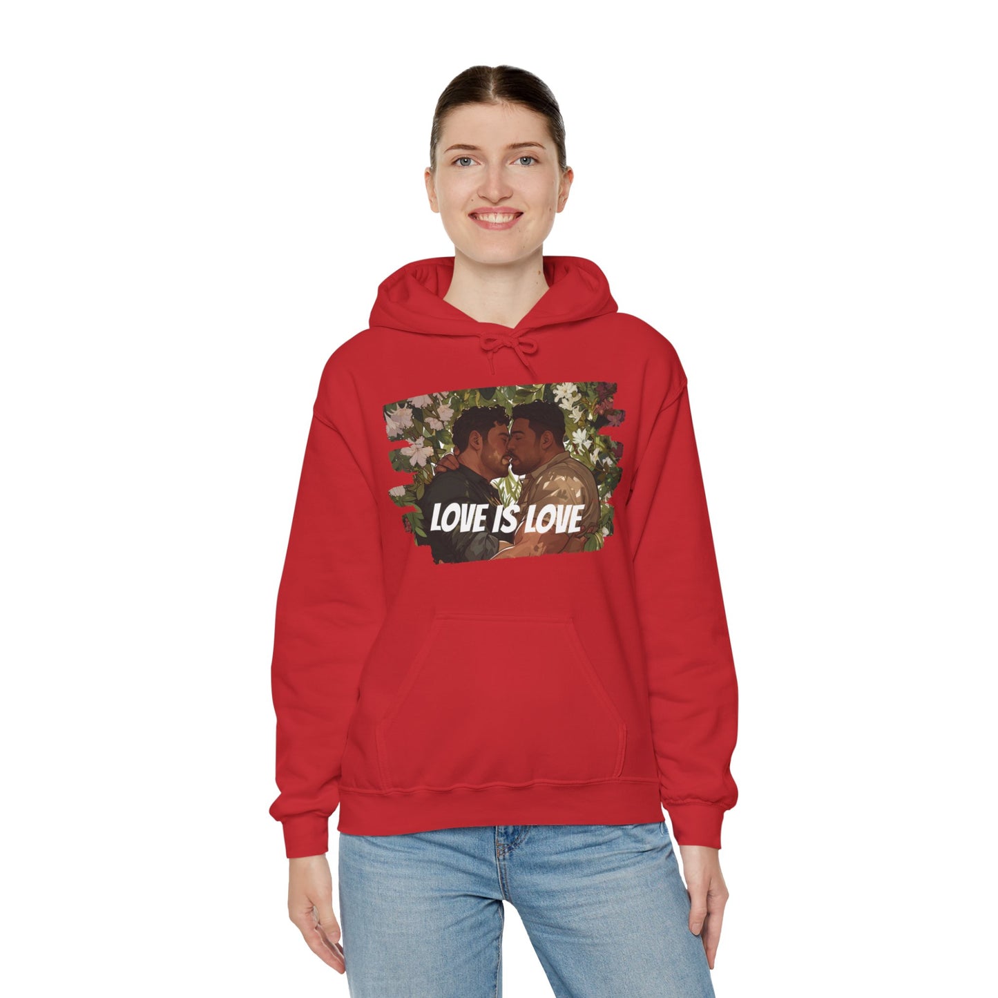 Love Is Love - Bears - Unisex Hoodie - Hoodie - Heather Navy - The Lucky Wombat