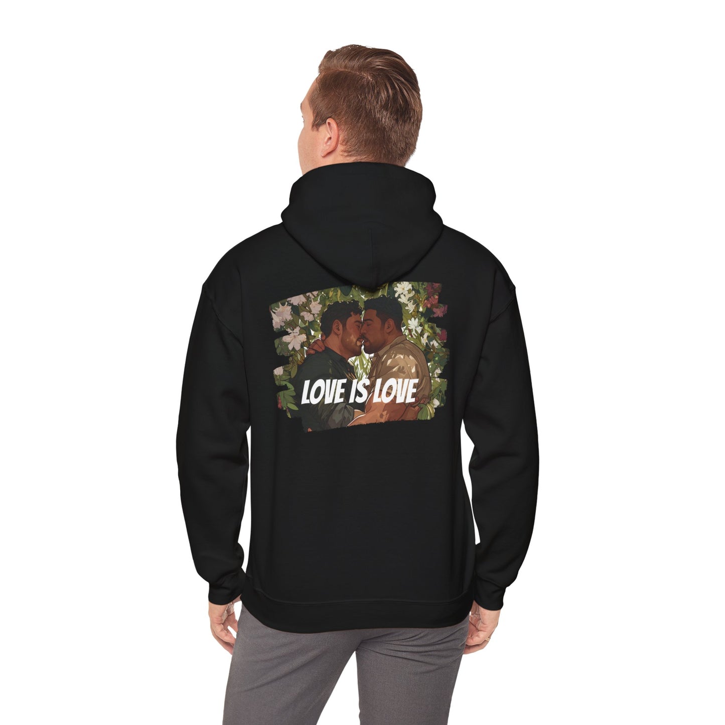 Love Is Love - Bears - Unisex Hoodie - Hoodie - Heather Navy - The Lucky Wombat