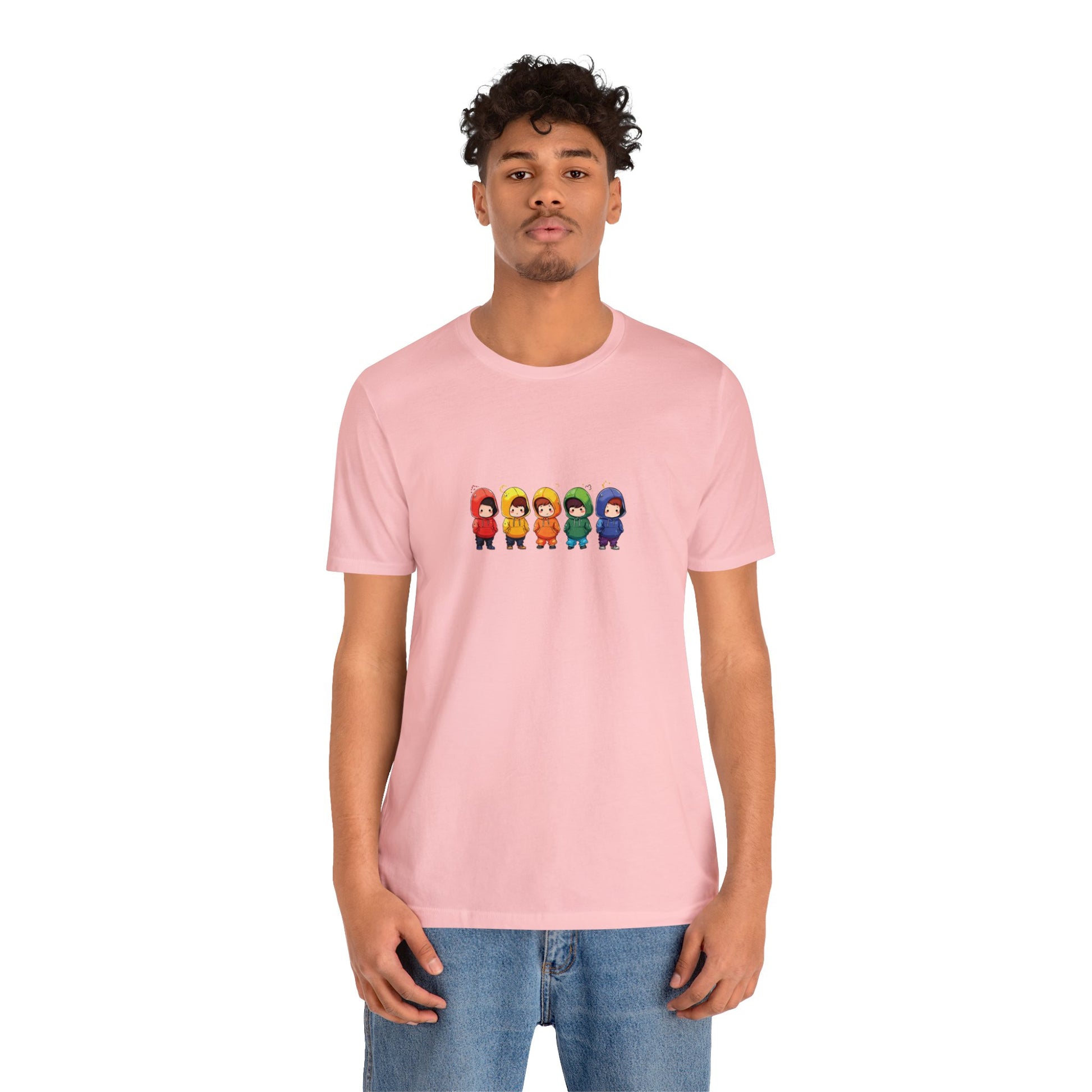 Cutties in Hoodies - Unisex T-Shirt - T-Shirt - Pink - The Lucky Wombat
