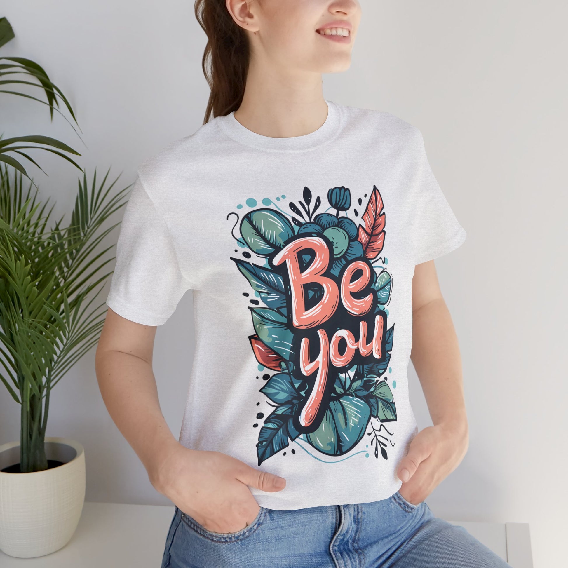 Leaves Be you - Unisex T-shirt - T-Shirt - The Lucky Wombat