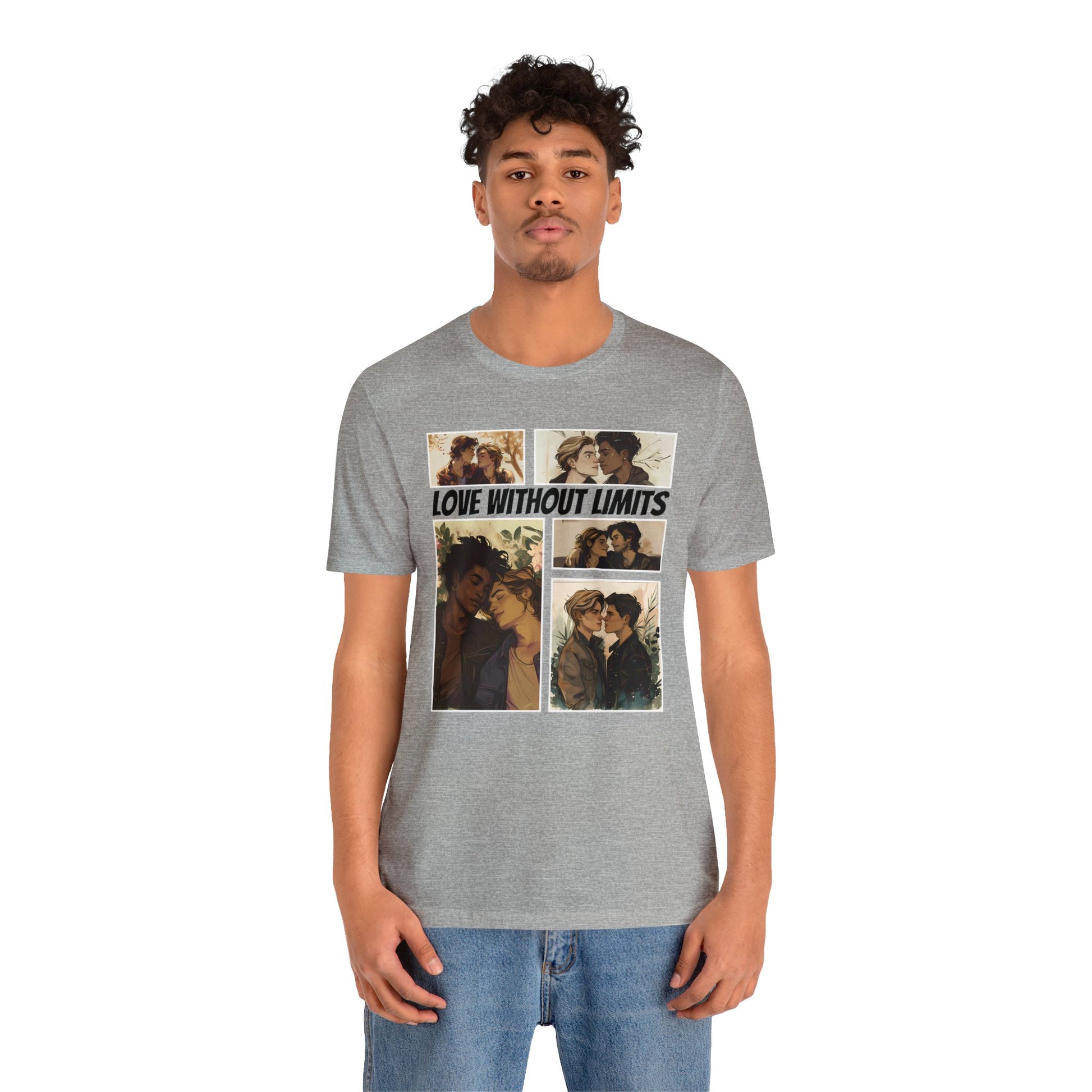 Love Without Limits - Boys - Unisex T-Shirt - T-Shirt - Athletic Heather The Lucky Wombat
