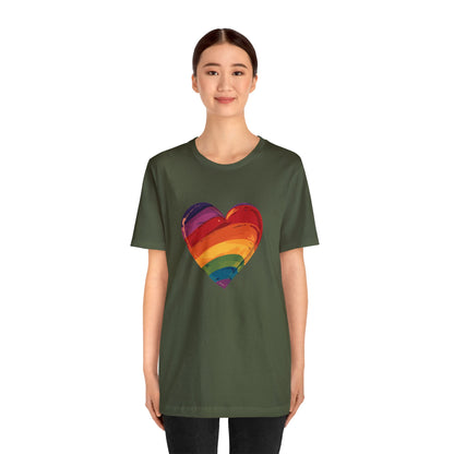 Cartoon Rainbow Heart - Unisex T-shirt