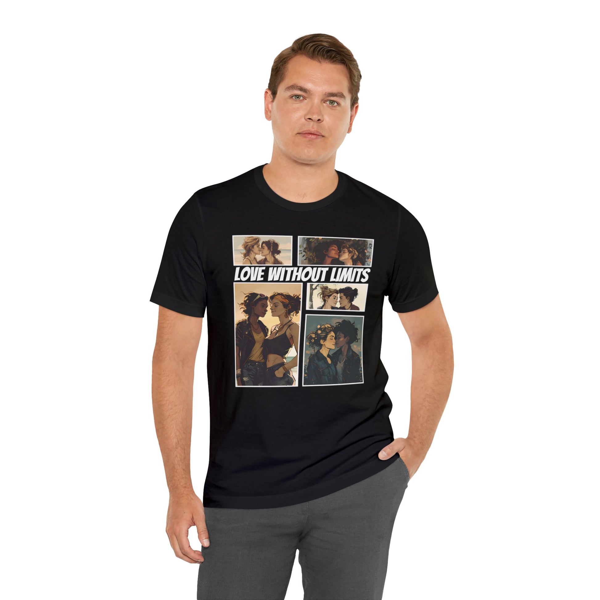 Love Without Limits - Girls - Unisex T-Shirt - T-Shirt - Black - | The Lucky Wombat