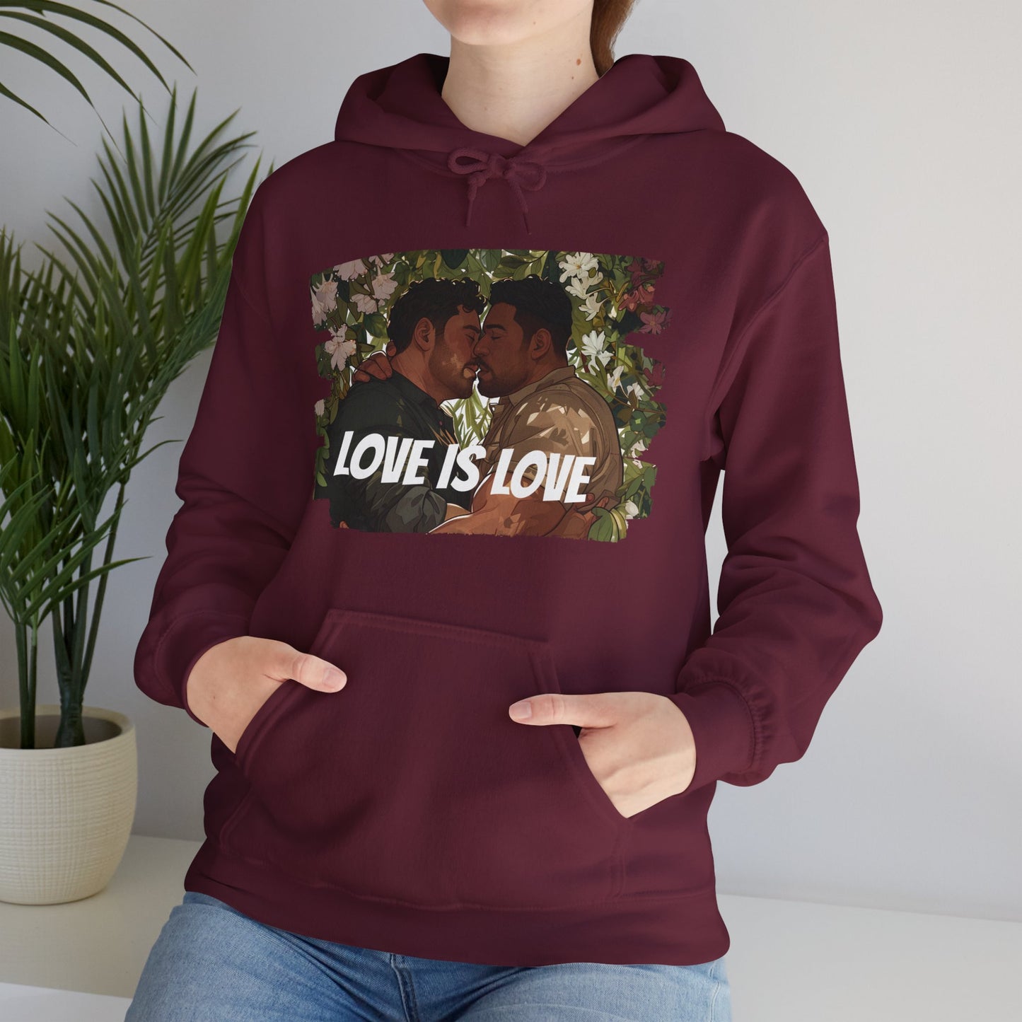 Love Is Love - Bears - Unisex Hoodie - Hoodie - Heather Navy - The Lucky Wombat