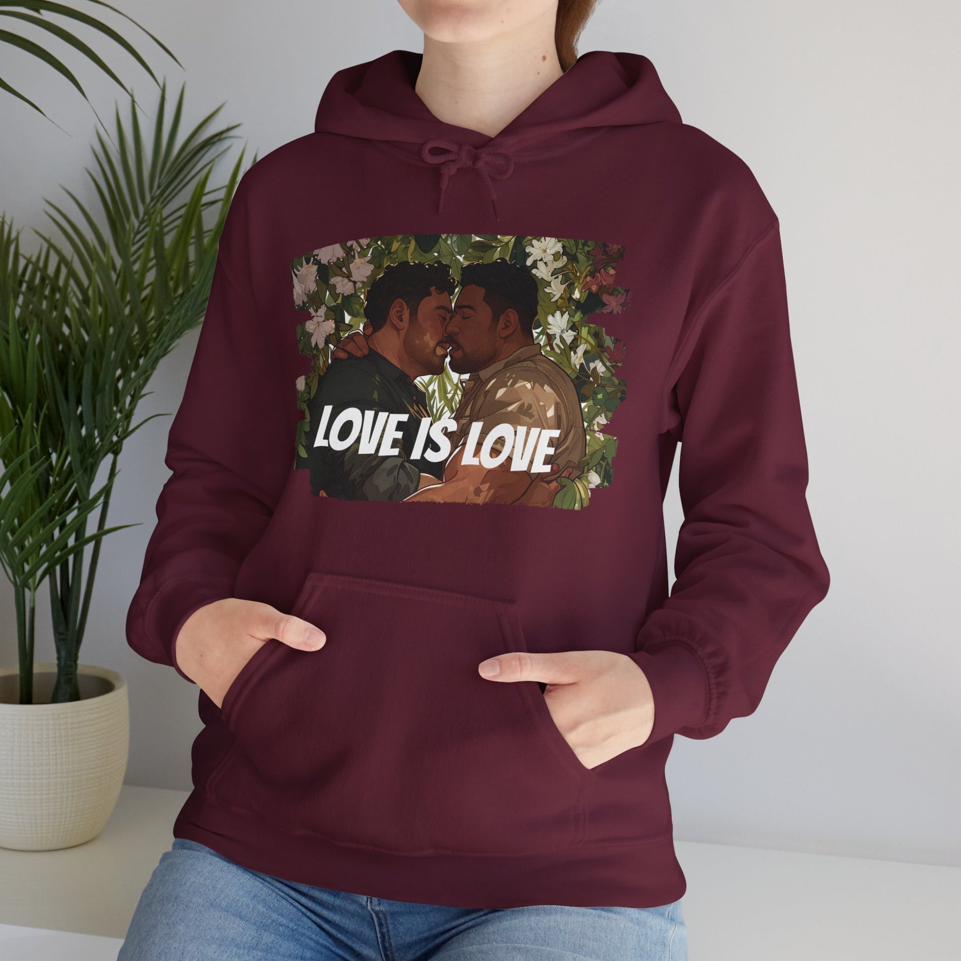 Love Is Love - Bears - Unisex Hoodie - Hoodie - Heather Navy - The Lucky Wombat