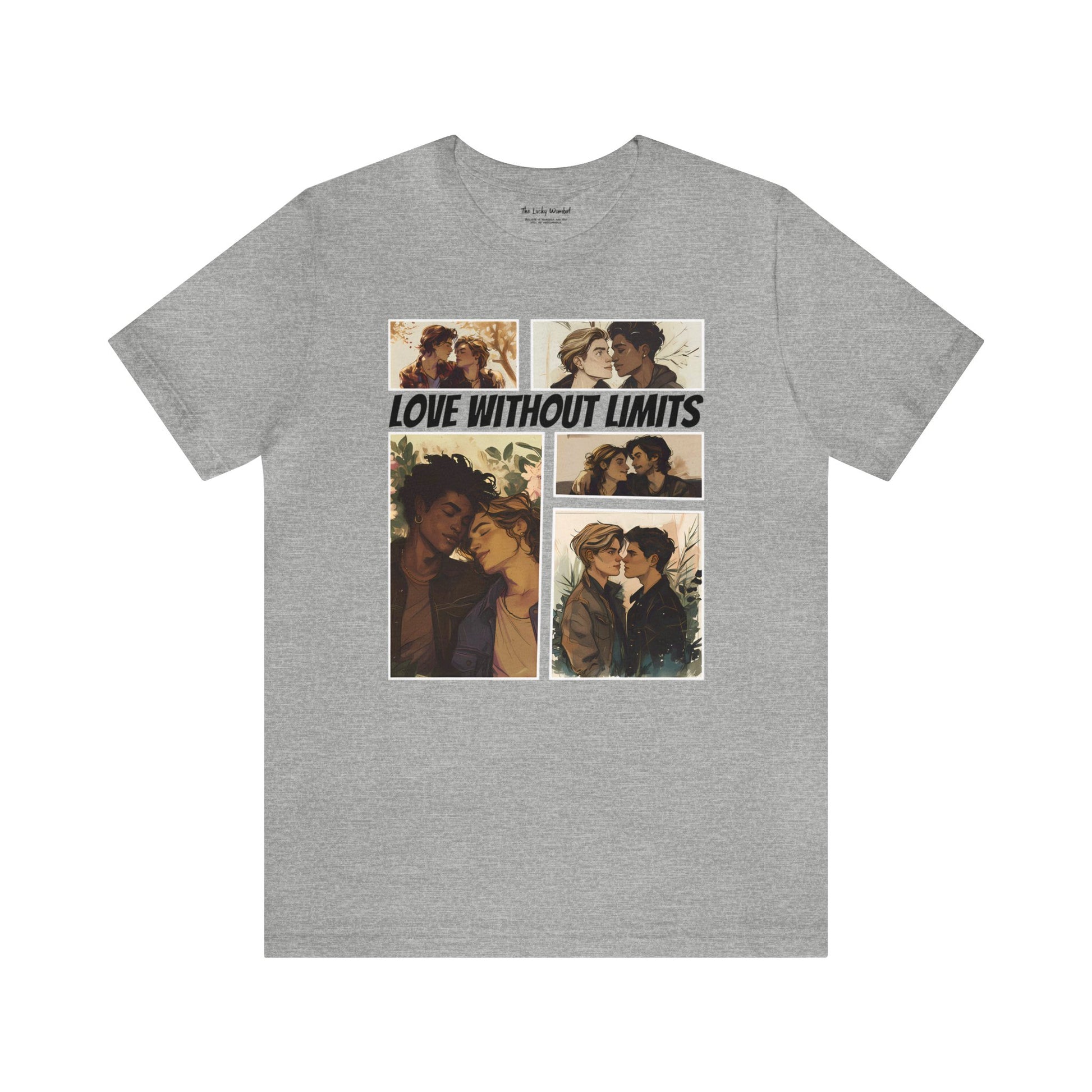 Love Without Limits - Boys - Unisex T-Shirt - T-Shirt - Athletic Heather The Lucky Wombat