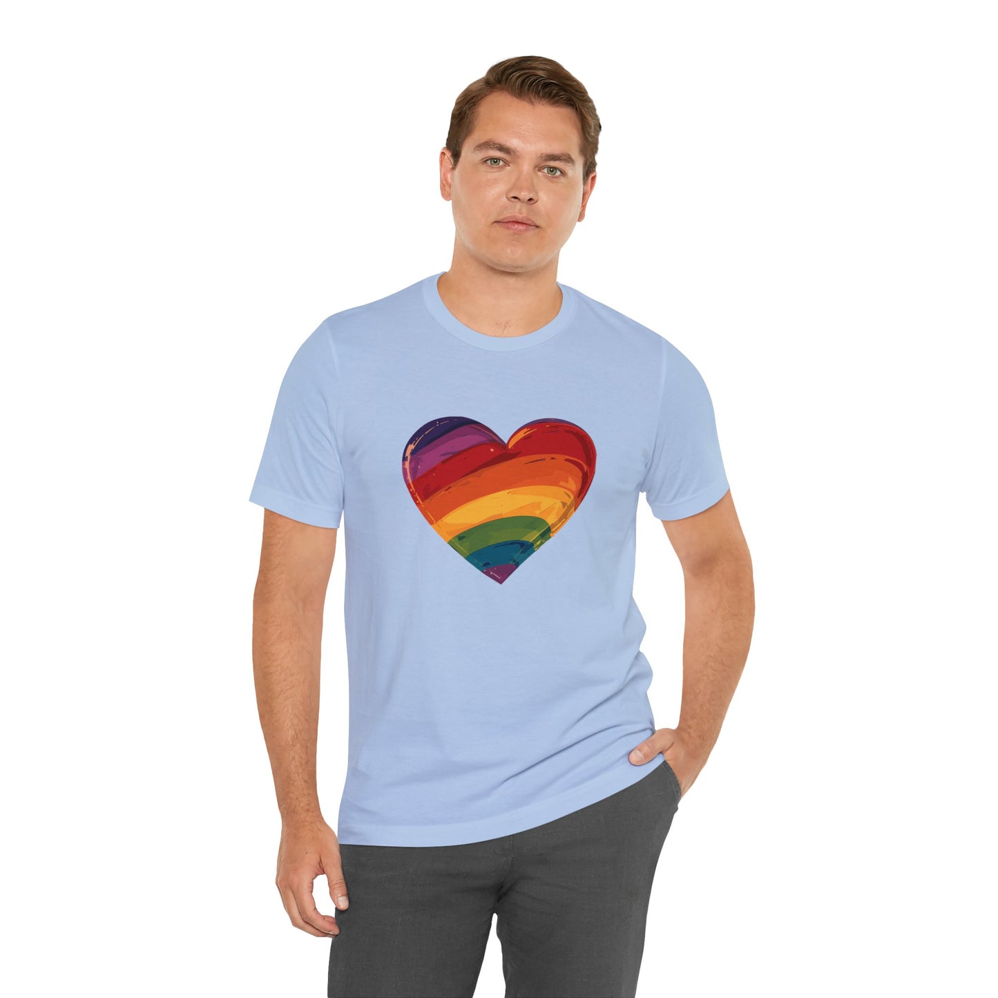 Cartoon Rainbow Heart - Unisex T-shirt