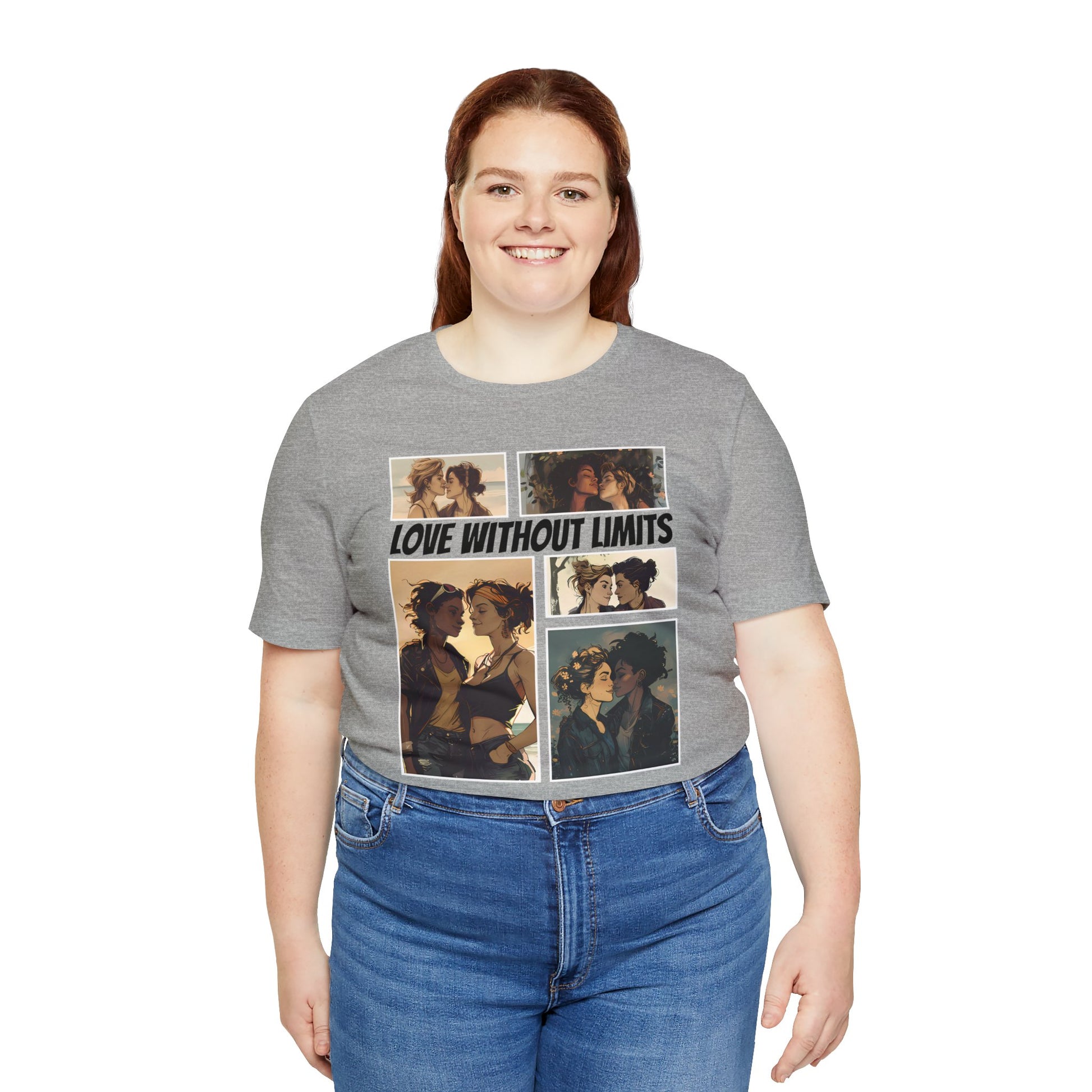 Love Without Limits - Girls - Unisex T-Shirt - T-Shirt - Athletic Heather - | The Lucky Wombat